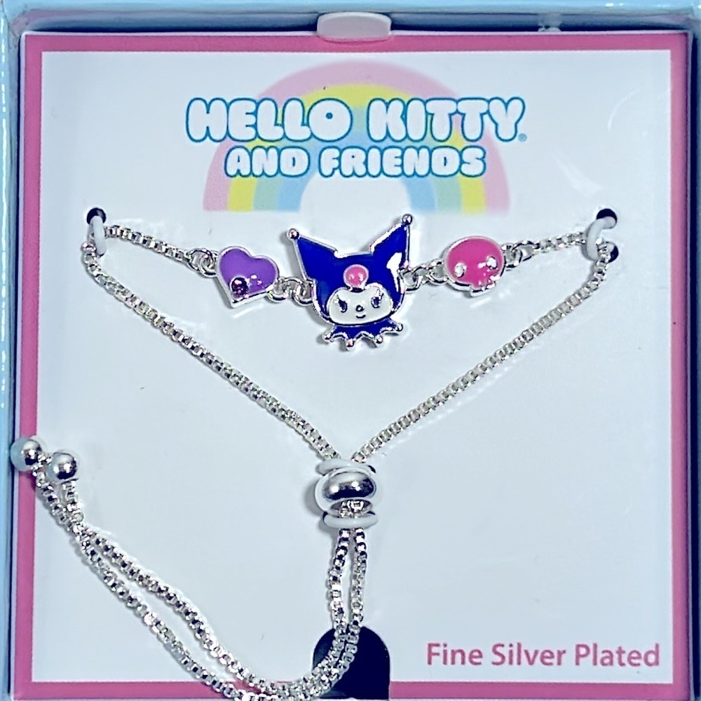 Hello kitty and Friends Kuromi Fine Silver‎ Plated Bracelet